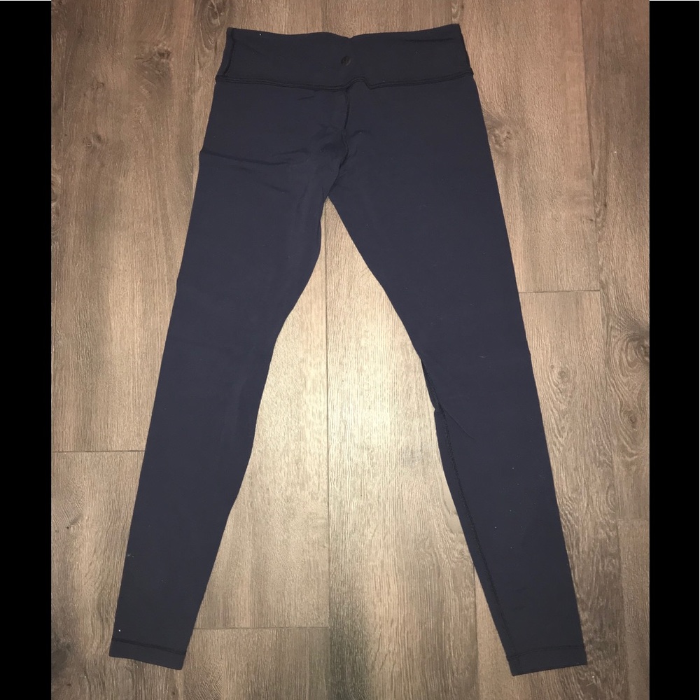 Navy, Lululemon, Reversible, Wunder Under Leggings