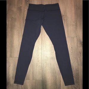 Navy, Lululemon, Reversible, Wunder Under Leggings