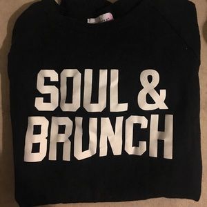 SoulCycle Soul & Brunch black sweatshirt
