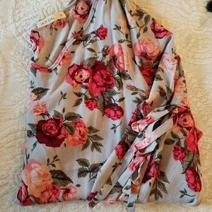 Flowy Floral Long Sleeve Top