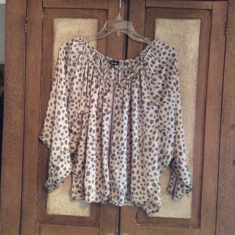 Animal print blouse