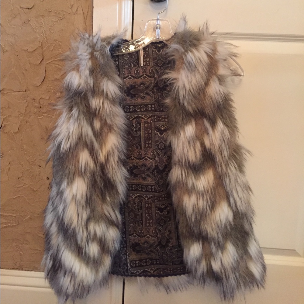 Free people faux fur vest