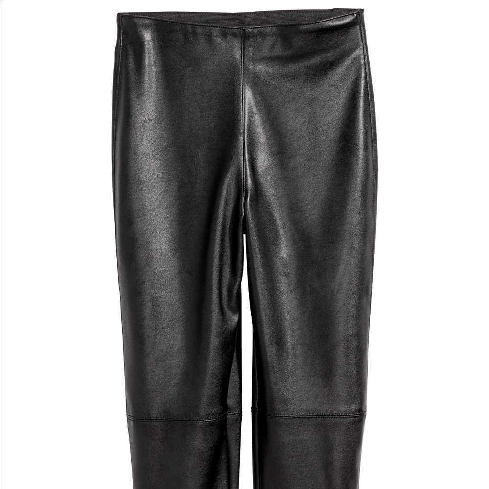 SOLDBlack H&M Faux Leather Leggings