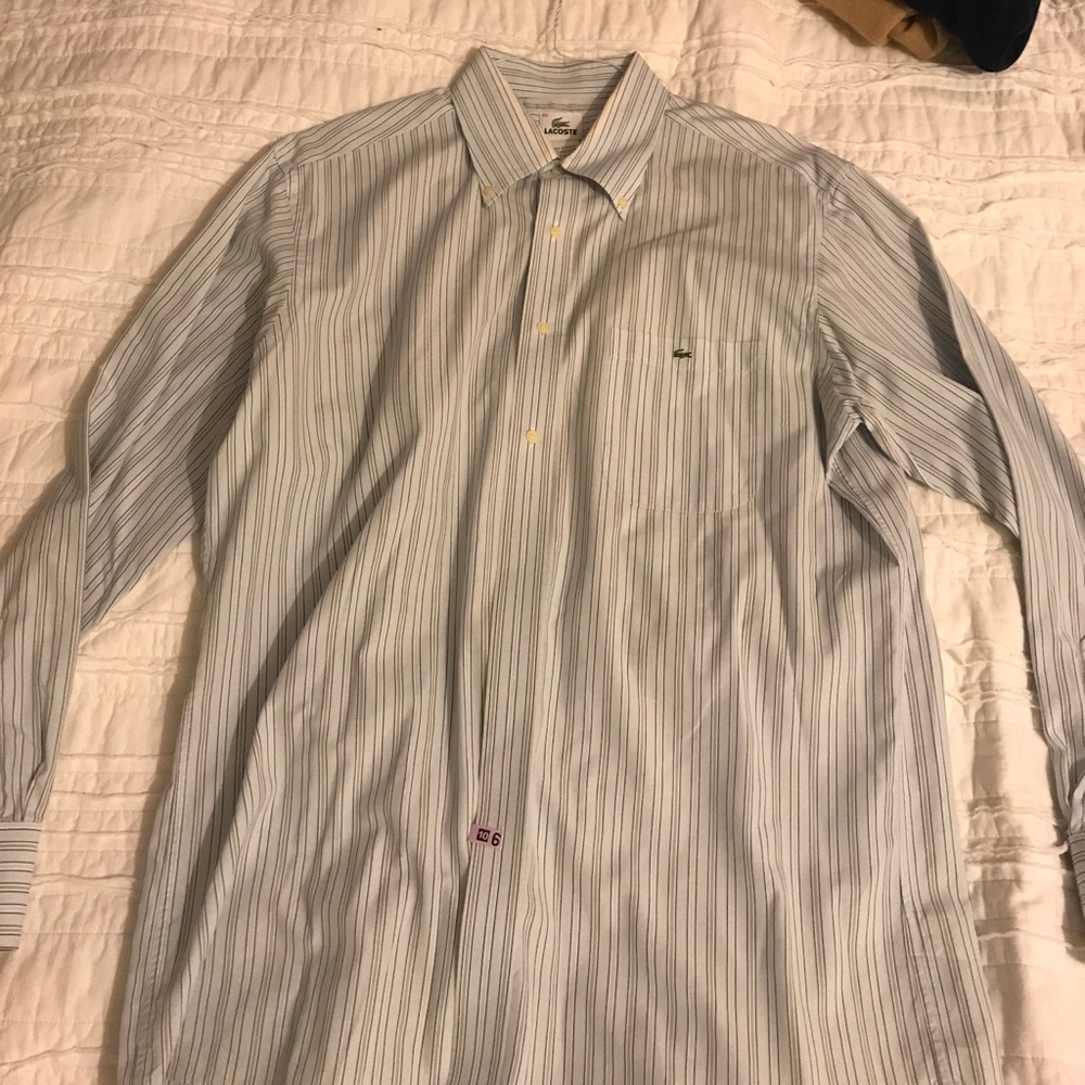Mens Lacoste button down, size 42. Worn once