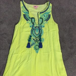 Lilly Pulitzer yellow tassel dress