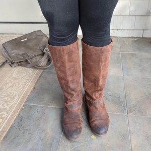 Dolce Vita distressed suede boots