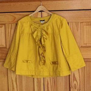 ⬇️   J Crew Mustard Cropped Jacket