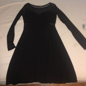 Polka dot mesh dress