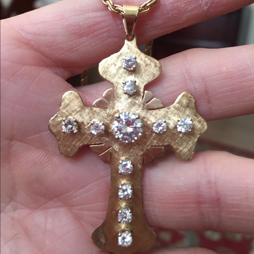14k gold heavy cross. . - Picture 4 of 4