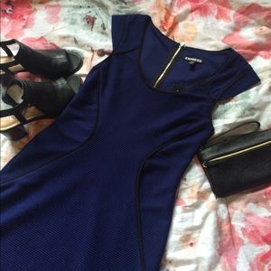 Final price! Express Royal Blue Bodycon Dress NWT