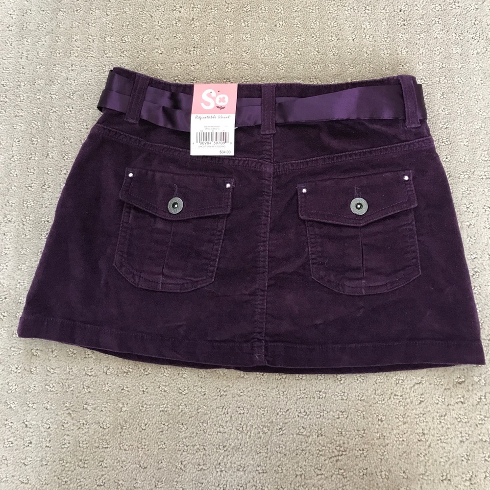 🇺🇦DONATED to Ukraine thru KidsCare- “So” purple velvet miniskirt - Picture 2 of 7