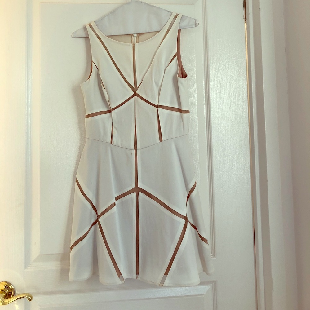 Aidan Mattox white dress