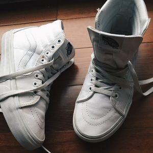 VANS SK8-Hi All White High-Top Shoes