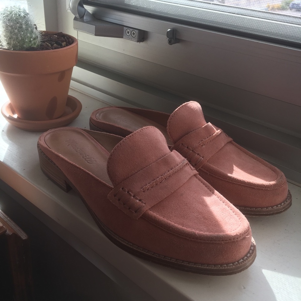 Madewell elinor loafer mules, size 7.5