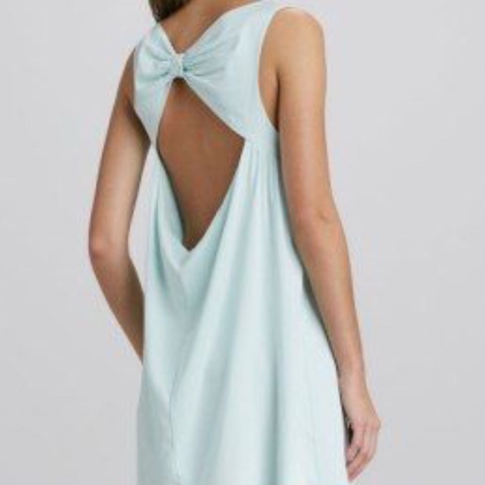 Alice + Olivia Bow Back A-line mint dress sz M