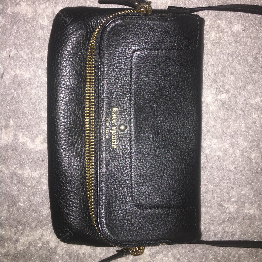 Small black Kate Spade Crossbody bag- Like new!