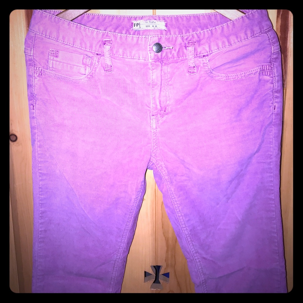 Free People straight leg corduroy pants