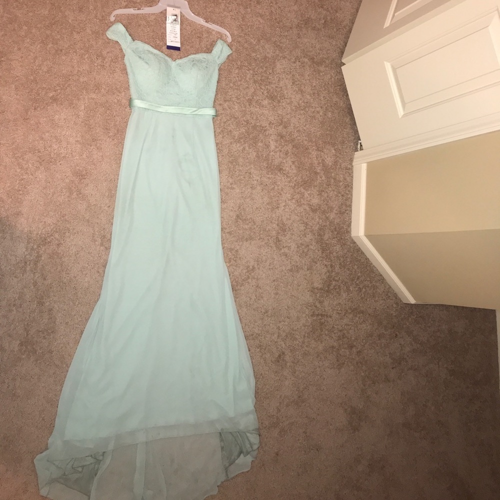 Mint green dress