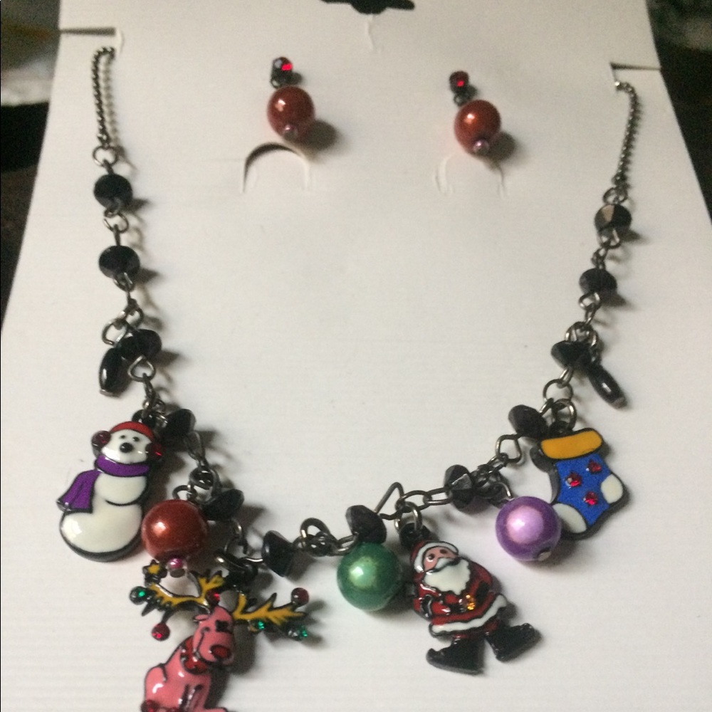 Necklace and earrings