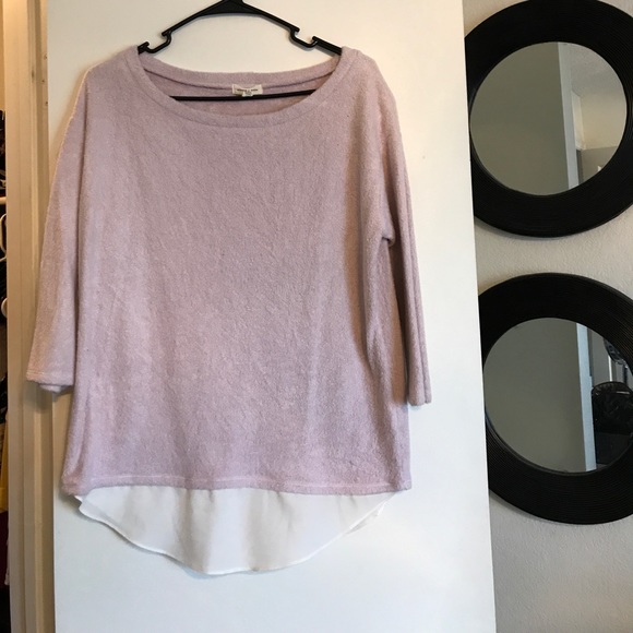 silence + noise pink sweater - Picture 1 of 3