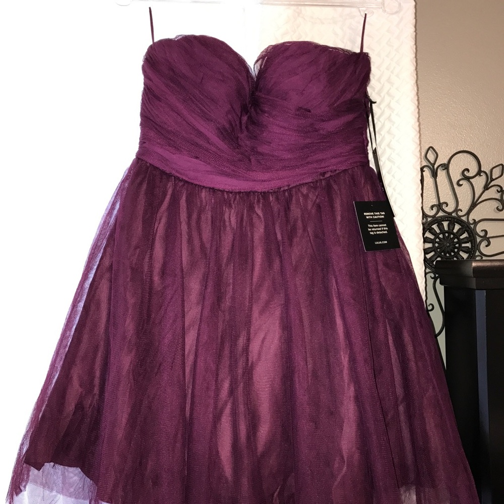 Sugar darling plum purple LULUS dress LARGE