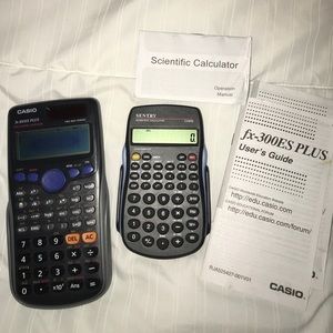 Two scientific calculators