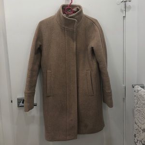 J. Crew Stadium Cloth Cocoon Coat - Sand Size 0