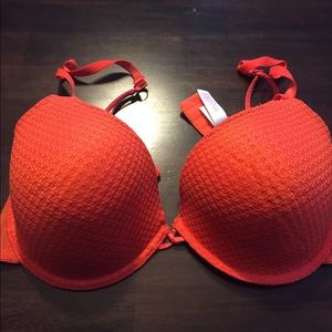 36D orange lightly padded bra