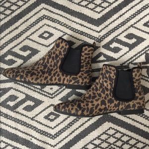 Old Navy Leopard Booties