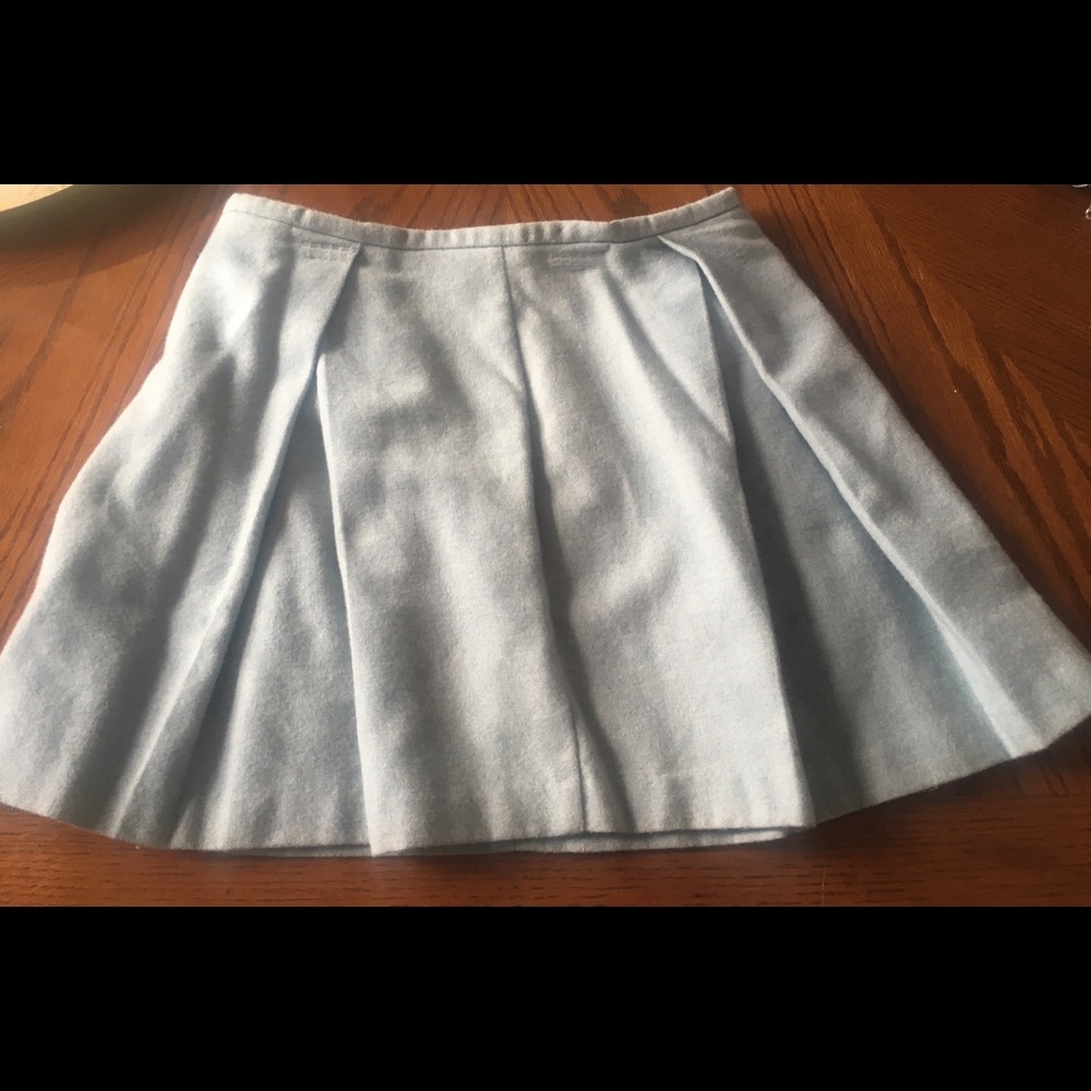 Baby Blue Esprit Pleated School Girl Skirt