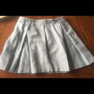 Baby Blue Esprit Pleated School Girl Skirt