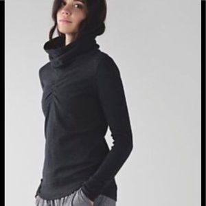 reversible cinched sweater