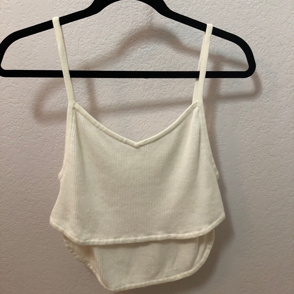 Pacsun white crop tank
