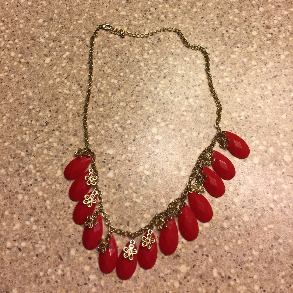 Red Statement Necklace
