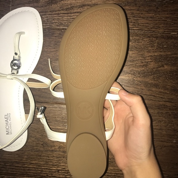 White Michael Kors Sandals - Picture 3 of 3