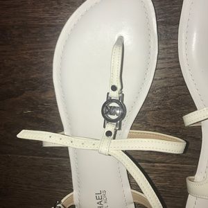 White Michael Kors Sandals