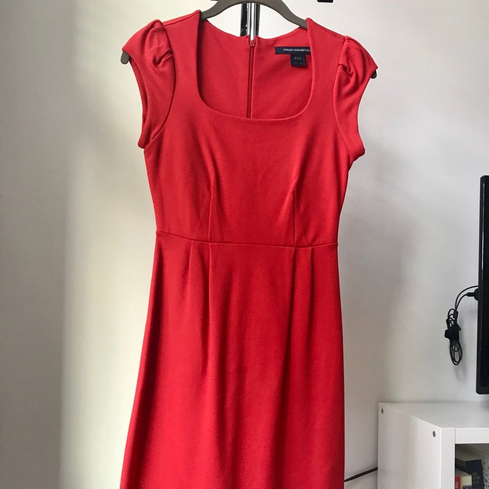 French Connection red dress