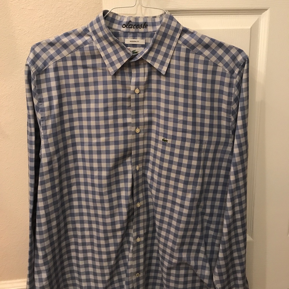 Mens Lacoste button down, size 42
