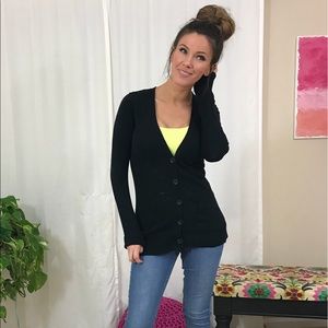 Black cardigan