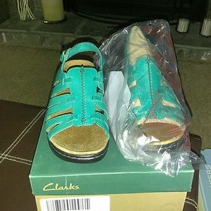 Brand new turquoise lexi sole sandals