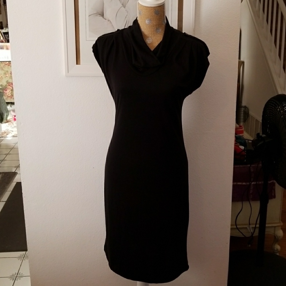 Black Stretch Jersey Dress