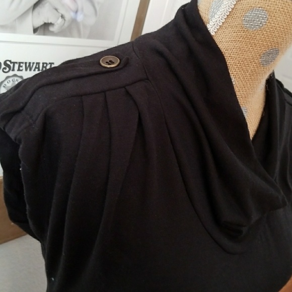 Black Stretch Jersey Dress - Picture 3 of 5