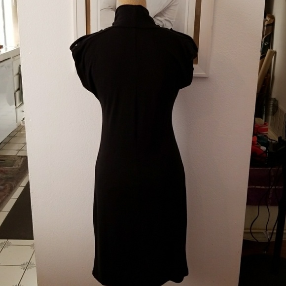 Black Stretch Jersey Dress - Picture 4 of 5
