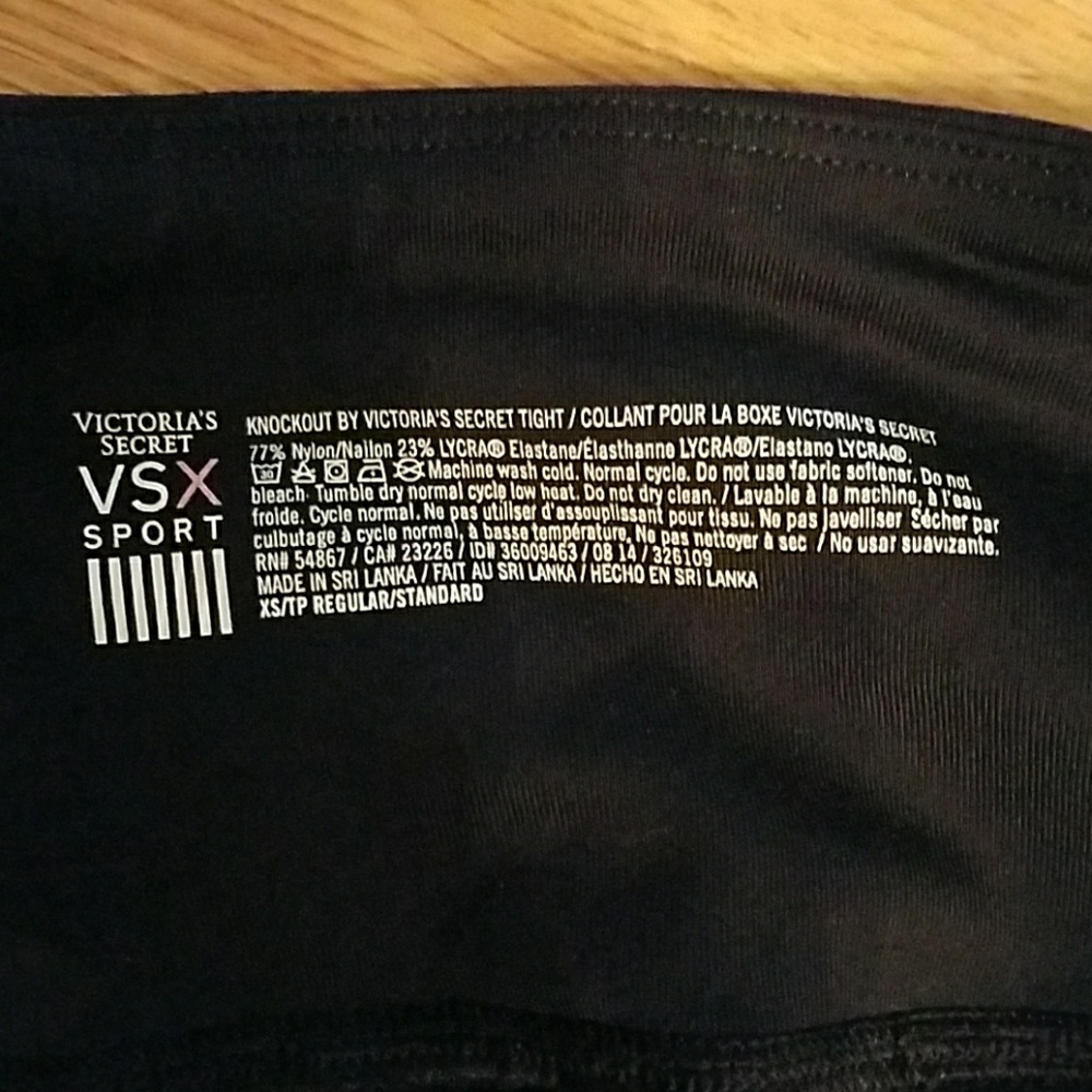 Discontinued Pattern Vsx Knockout Tight Xs Black - image 4