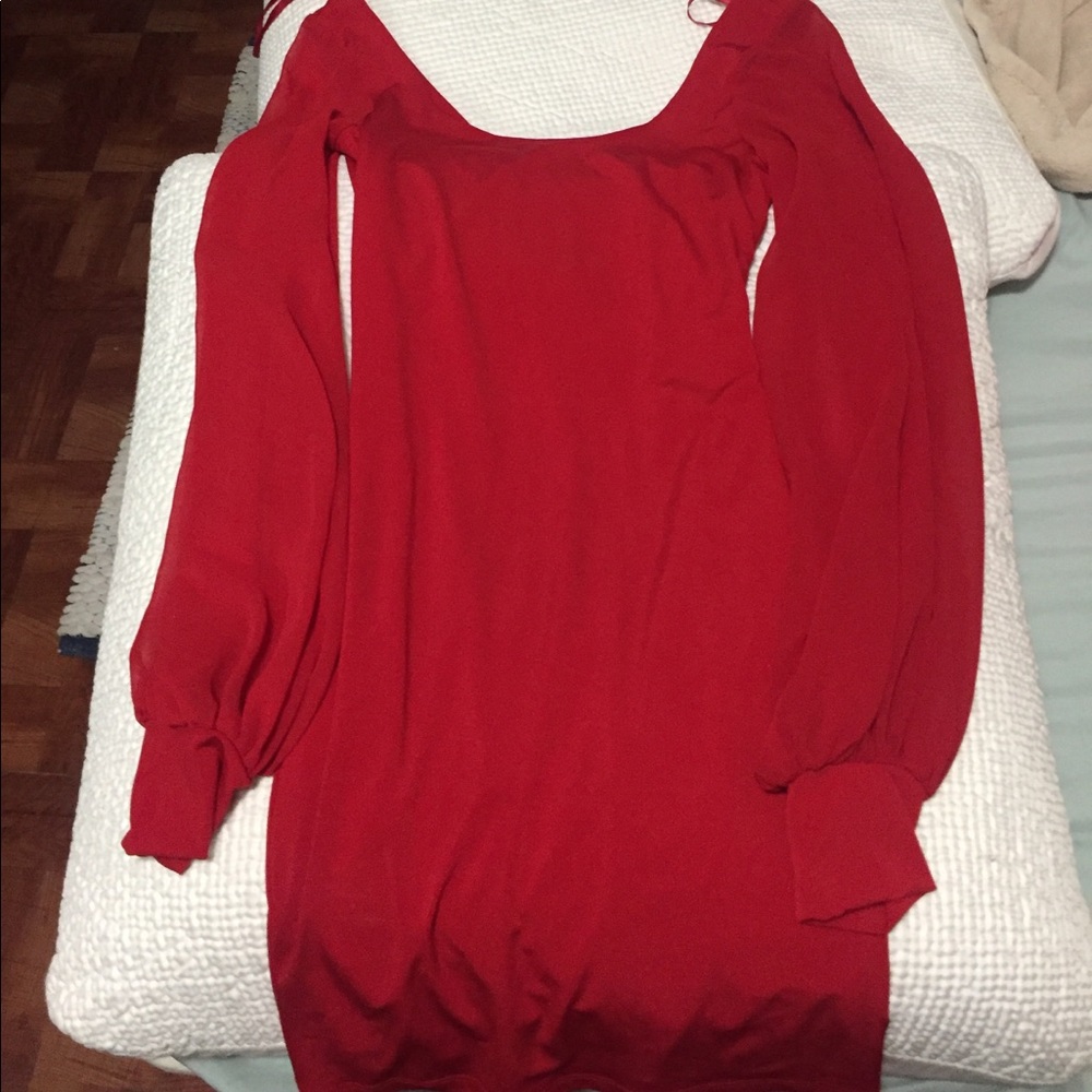 Arden B cocktail dress red