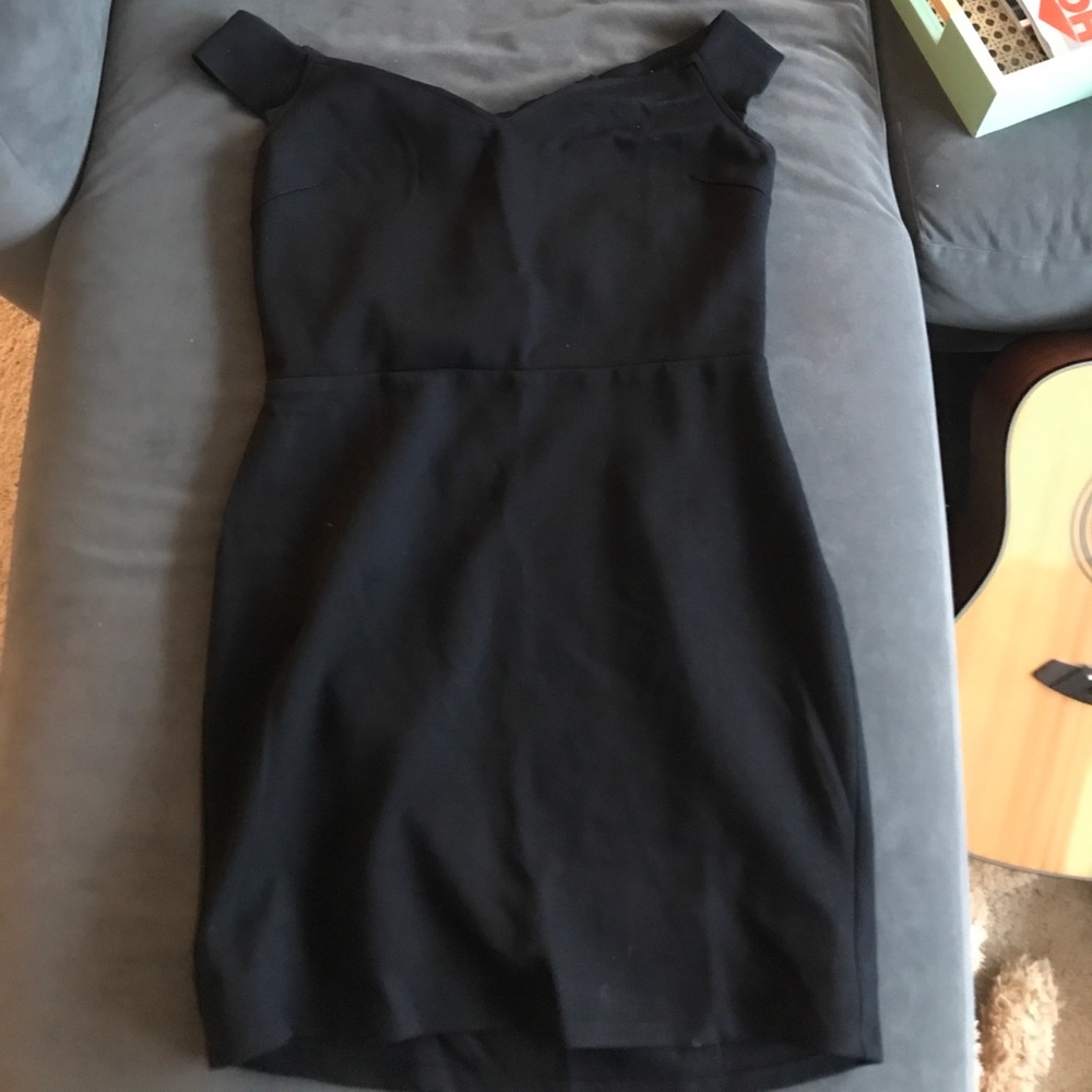 Off the shoulder LBD with back detail