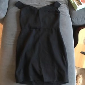 Off the shoulder LBD with back detail