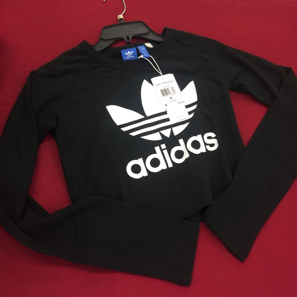 NWT Adidas long sleeve crop