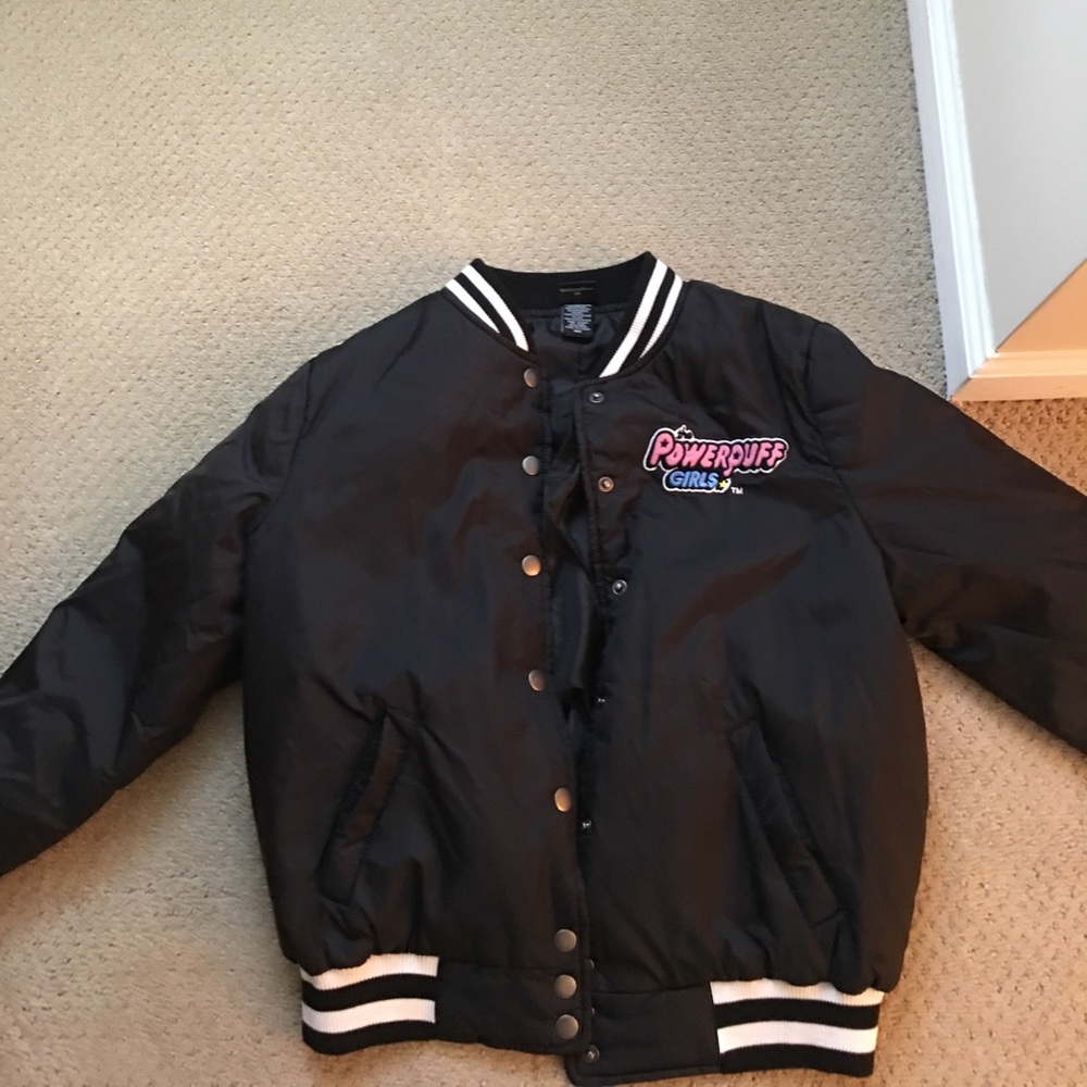 PowerPuff Girls Bomber Jacket Juniors Size Medium