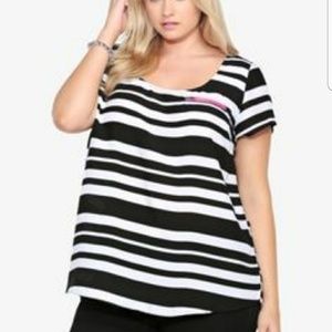 Torrid pink peekaboo top